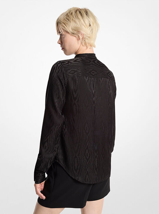 michael kors moir  tie neck blouse