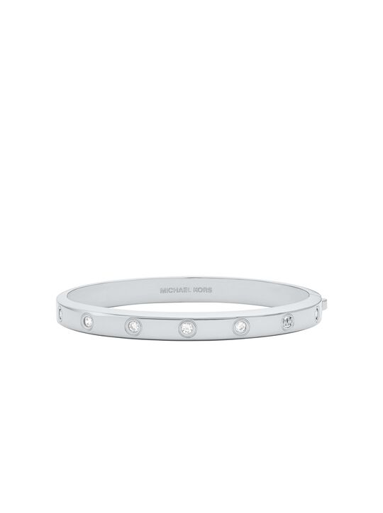 michael kors cubic zirconia logo bangle