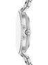 michael kors mini pyper pav  silver tone watch and jewelry gift set