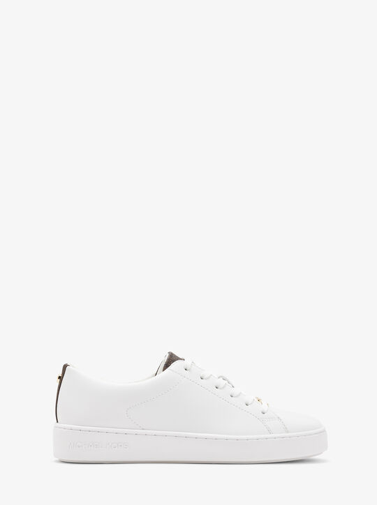 michael kors keaton leather and logo sneaker