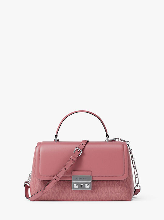 michael kors tribeca extra small signature logo satchel