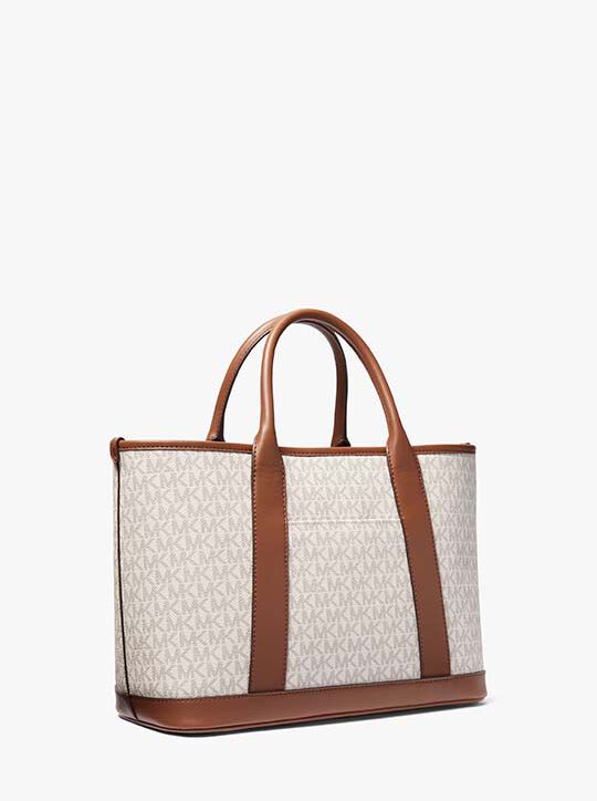 michael kors luisa medium signature logo satchel