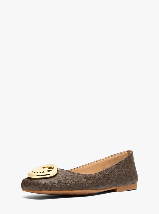 michael kors milan signature logo ballet flat