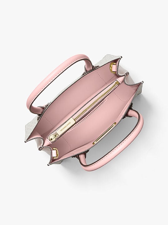 michael kors حقيبة كروس بودي ميرسر متوسطة الحجم وجلد أكورديون