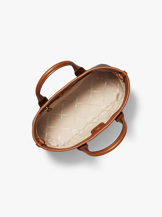 michael kors luisa small signature logo satchel