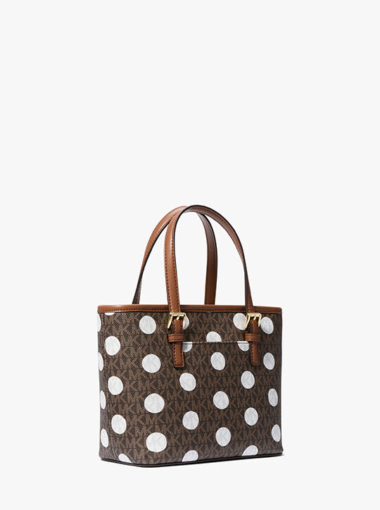 حقيبة يد جيت سيت صغيرة قابلة للتحويل ومزينة بشعار الماركة michael kors حقيبة يد جيت سيت صغيرة قابلة للتحويل ومزينة بشعار الماركة