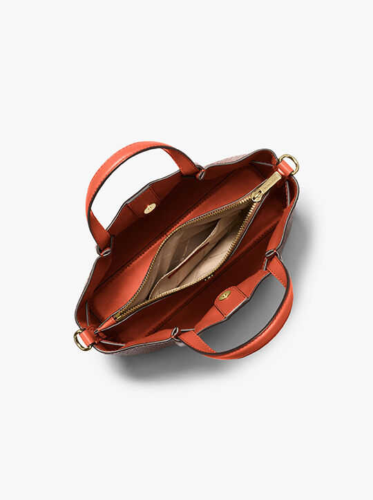 Carson Small Crocodile Embossed Satchel michael kors carson small crocodile embossed satchel