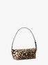 michael kors laila small leopard print calf hair pochette