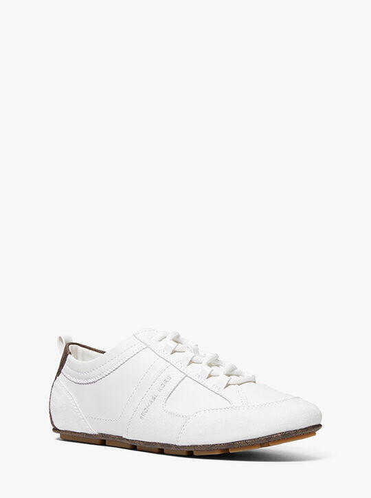 Keely Leather Trainer michael kors keely leather trainer