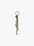 michael kors gold tone and speckled cord bag charm