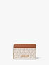 michael kors jet set small signature logo zip around card case
