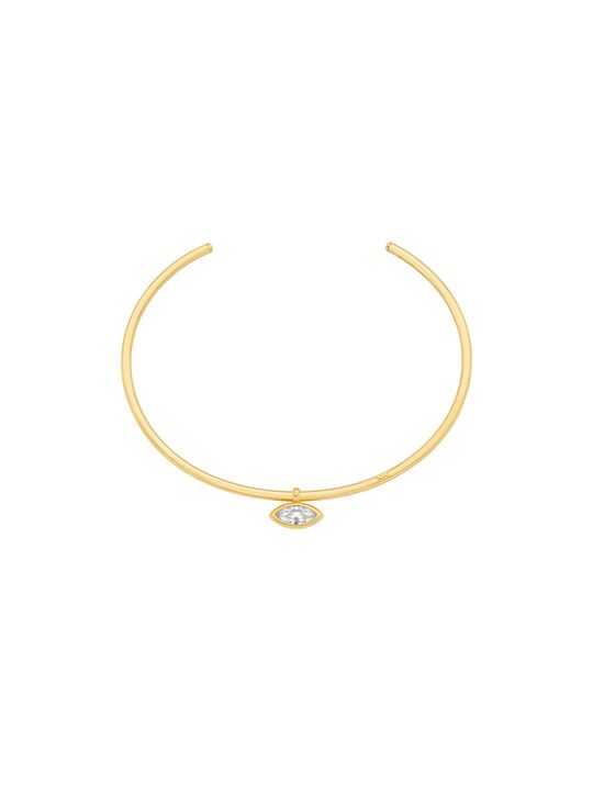 Marquise Cut Cubic Zirconia Collar Necklace michael kors marquise cut cubic zirconia collar necklace