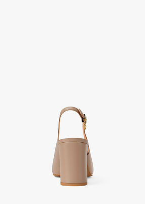 michael kors piper flex leather slingback pump