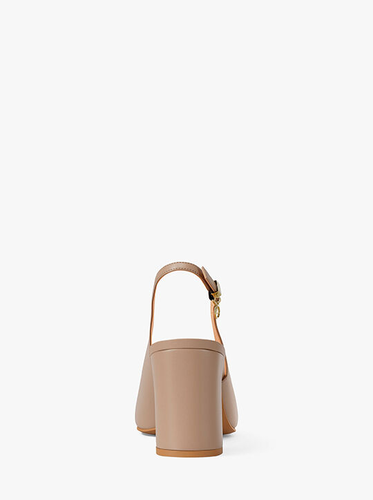 حذاء بايبر فليكس بكعب عالٍ مفتوح من الخلف من الجلد michael kors حذاء بايبر فليكس بكعب عالٍ مفتوح من الخلف من الجلد