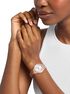 michael kors mini harlowe pav  rose gold tone watch