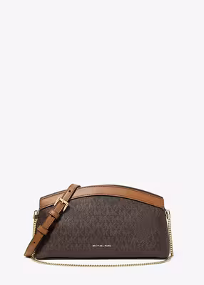 michael kors athena small signature logo convertible clutch
