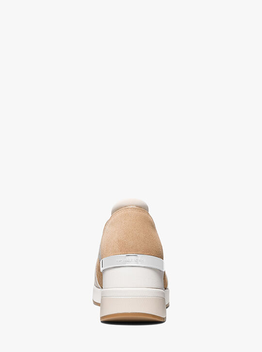 Geena Glitter Chain Mesh Slip-On Trainer michael kors geena glitter chain mesh slip on trainer