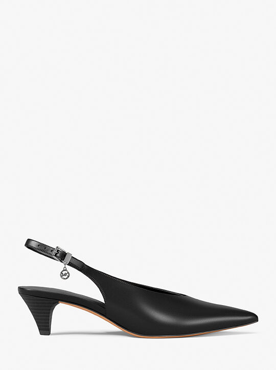 michael kors tonya leather slingback pump