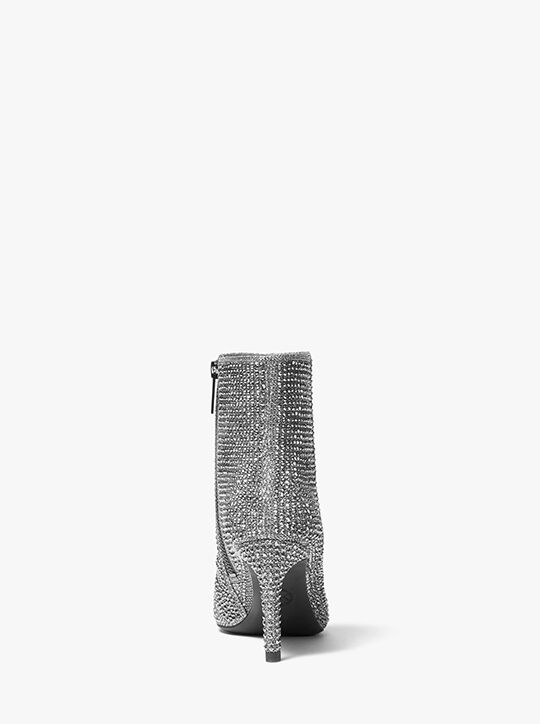 Alina Flex Embellished Glitter Chain-Mesh Ankle Boot michael kors alina flex embellished glitter chain mesh ankle boot