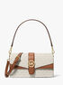 Greenwich Medium Signature Logo Shoulder Bag michael kors greenwich medium signature logo shoulder bag