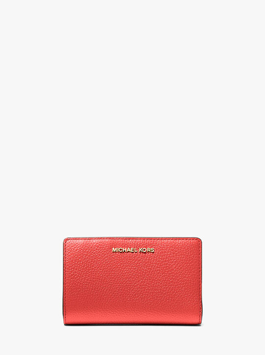 Medium Pebbled Leather Wallet michael kors medium pebbled leather wallet
