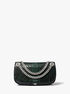 michael kors christie mini python embossed leather envelope bag
