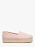 Lynn Logo Embossed Denim Platform Espadrille michael kors lynn logo embossed denim platform espadrille