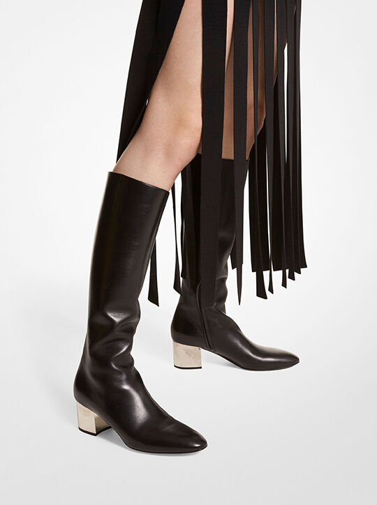 Ali Leather Boot michael kors ali leather boot