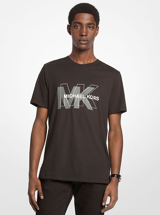 michael kors graphic logo cotton t shirt