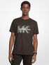 michael kors graphic logo cotton t shirt