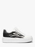 michael kors romey mixed media platform sneaker