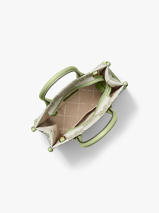 Mirella Small Logo Jacquard Crossbody Bag michael kors mirella small logo jacquard crossbody bag