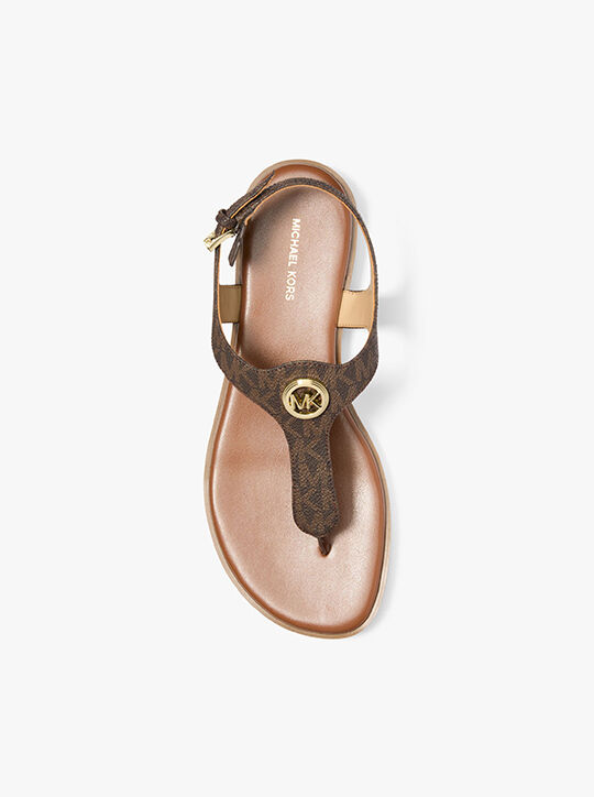Val Signature Logo Thong Sandal michael kors val signature logo thong sandal