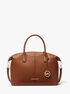 Hyde Large Pebbled Leather Satchel michael kors hyde large pebbled leather satchel