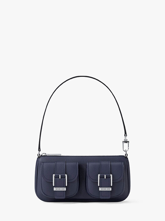 michael kors zoe small pebbled leather pochette