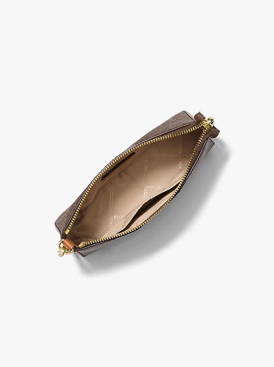 michael kors jet set medium signature logo pochette