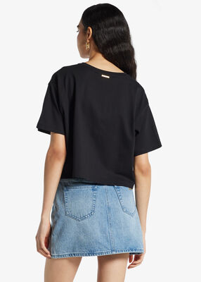 michael kors logo embossed cotton t shirt