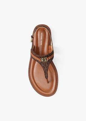 michael kors mandy signature logo sandal
