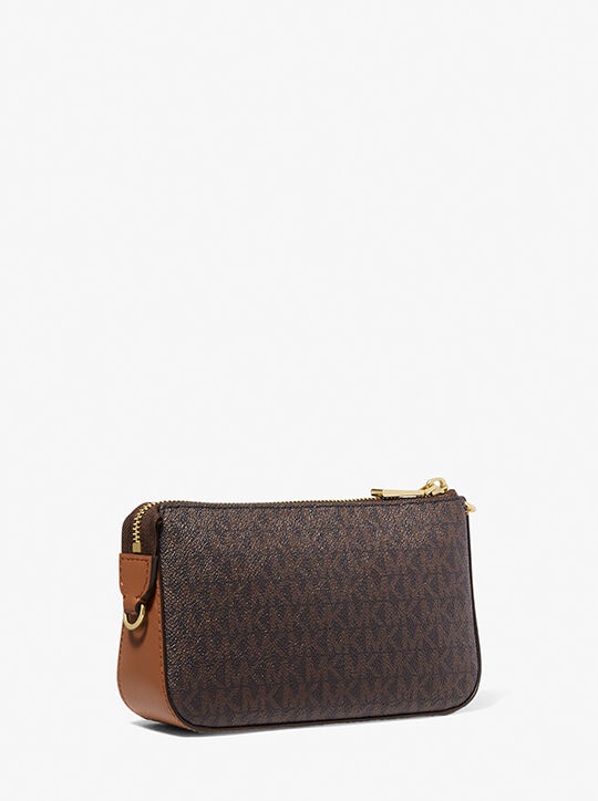 michael kors jet set medium signature logo pochette