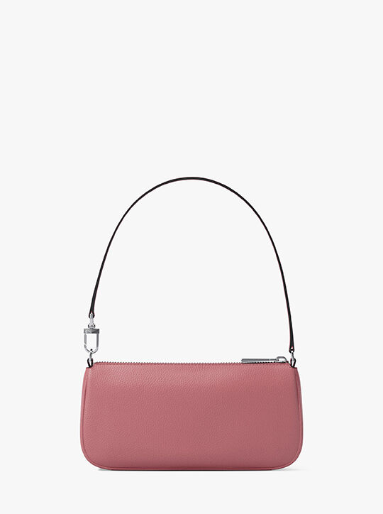 michael kors zoe small pebbled leather pochette