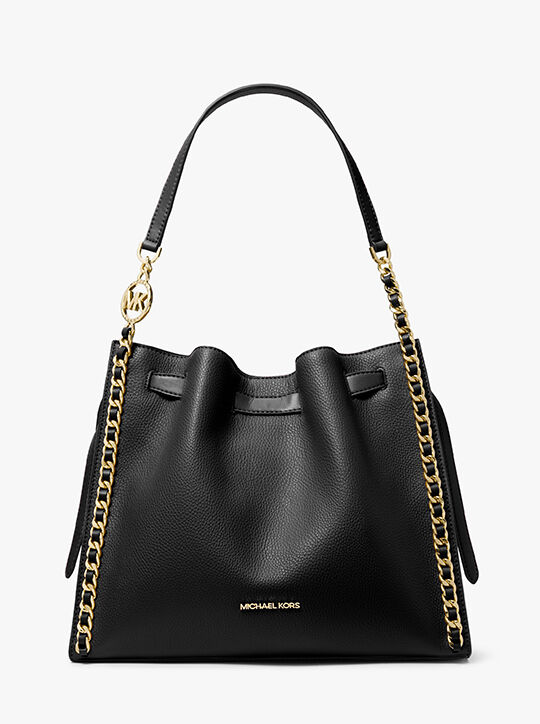 michael kors mina large chain shoulder bag