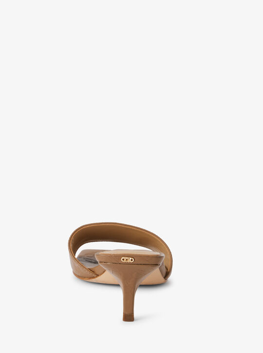 Merriam Empire Diamond Monogram Embossed Mule michael kors merriam empire diamond monogram embossed mule