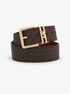 michael kors reversible leather and signature logo belt