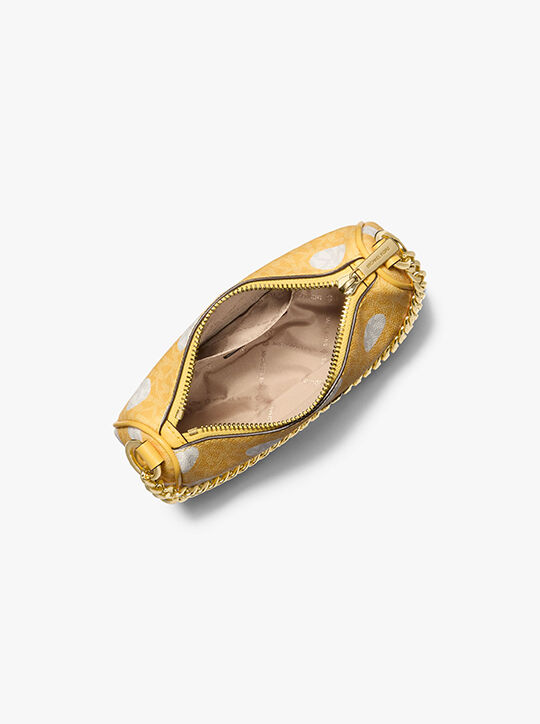 Carmela Small Polka Dot and Signature Logo Pochette michael kors carmela small polka dot and signature logo pochette