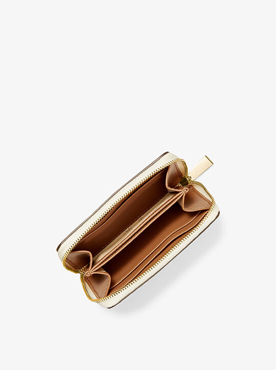 michael kors small logo and leather wallet