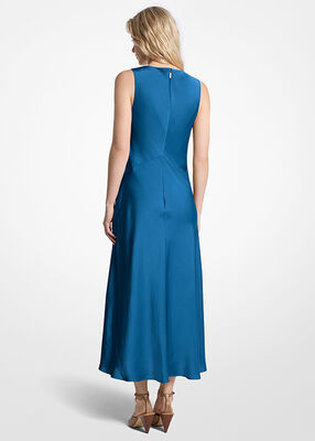 michael kors فستان ساتان متوسط   الطول