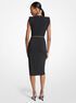 Stretch Matte Jersey Belted Dress michael kors stretch matte jersey belted dress