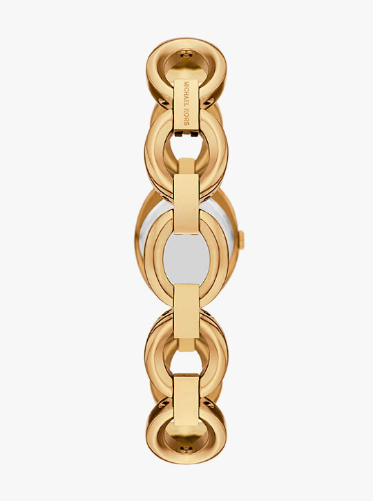 michael kors maude gold tone link watch