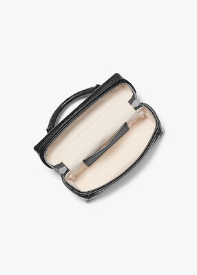 michael kors jana extra small crocodile embossed leather crossbody bag