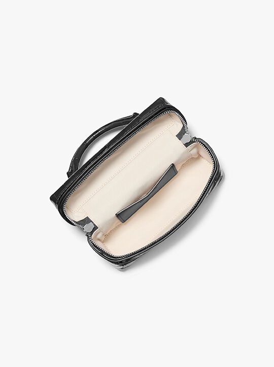 Jana Extra-Small Crocodile Embossed Leather Crossbody Bag michael kors jana extra small crocodile embossed leather crossbody bag